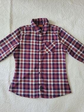 Merrell Flannel Plaid Button Up Shirt